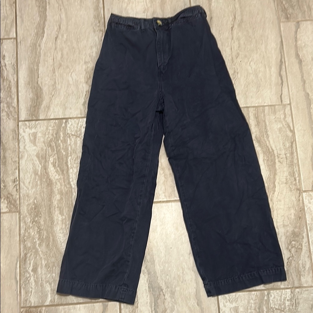 Free People Blue Straight Leg Jeans